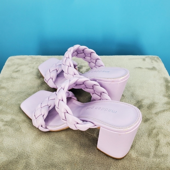 Madden Girl lilac square toe block heels 6 - Picture 2 of 13